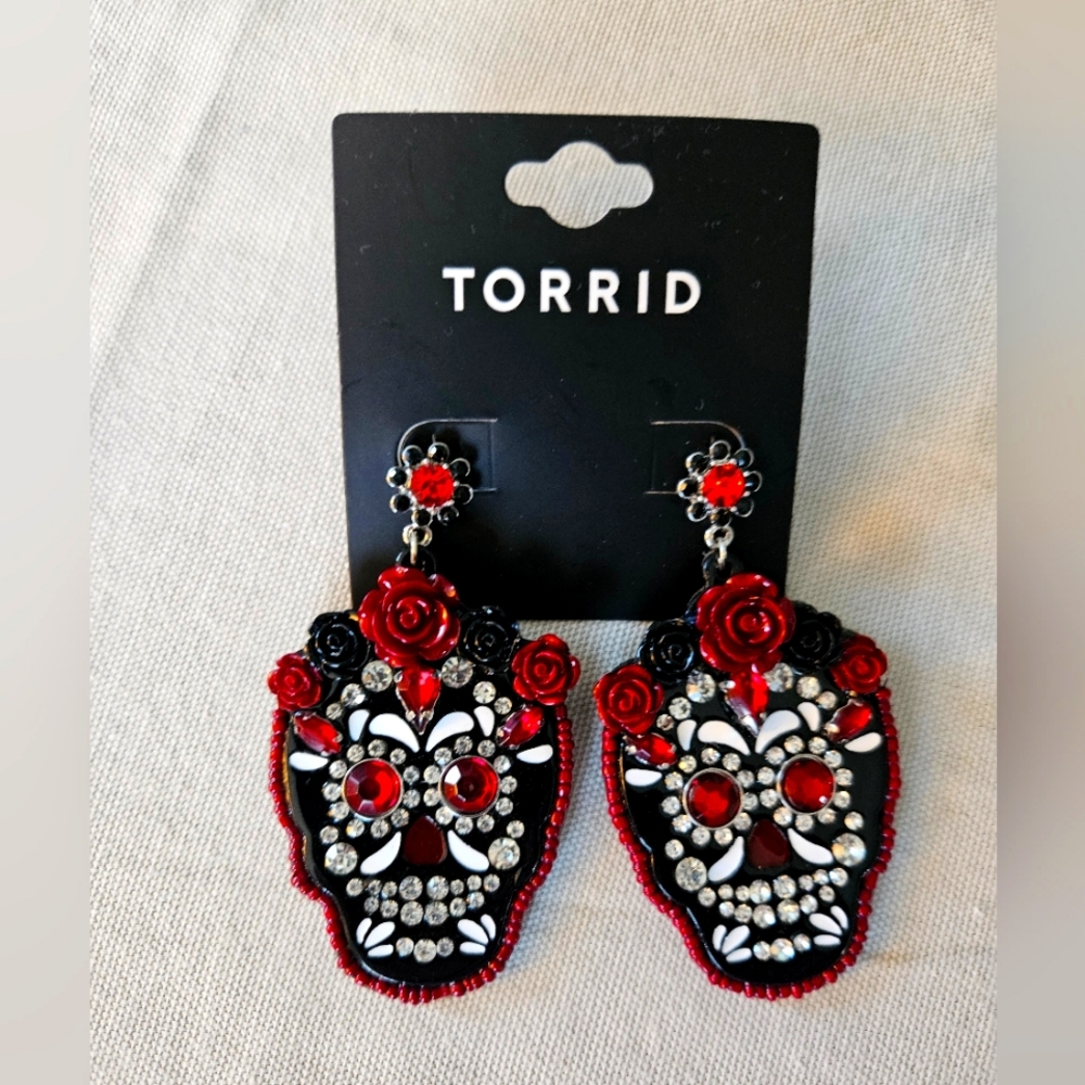 NWT Torrid sugar skull earrings